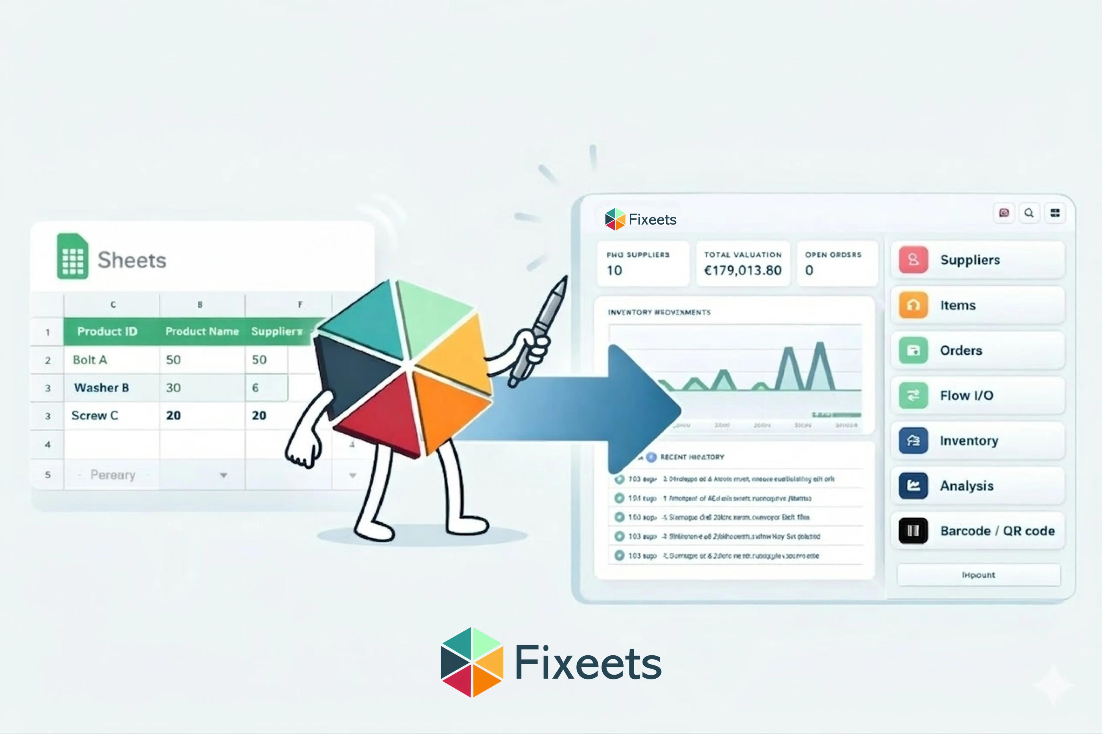 How Fixeets Turns Google Sheets Into a Real Inventory System